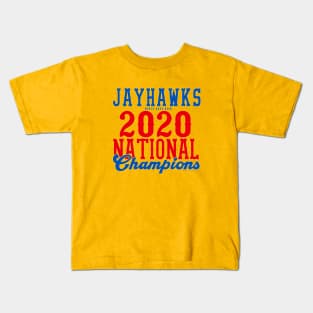 Kansas 2020 NCAA Champs Kids T-Shirt